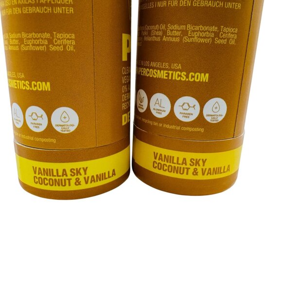 2 pack Papr Vegan Aluminum-Free Deodorant Vanilla Sky Coconut & Vanilla Scent - Picture 2 of 4